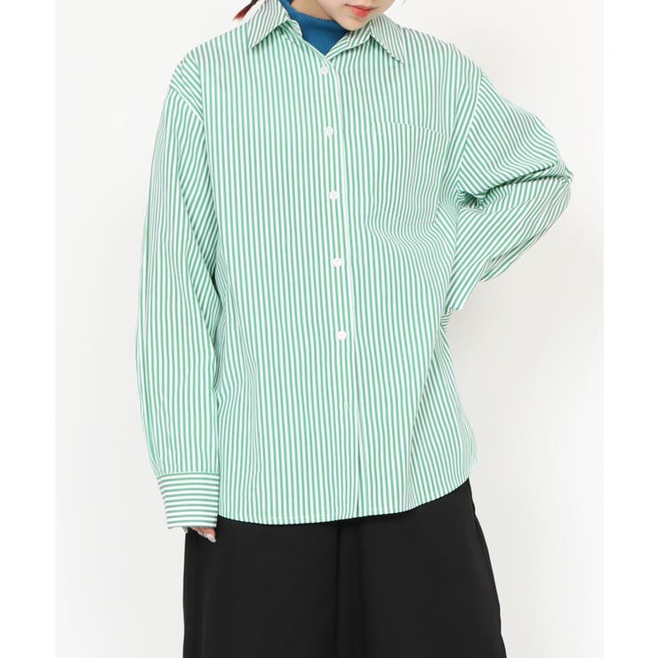 今からタイムセール‼️poppy あさぎーにょキャンディーパフストライプ シャツ CANDY PUFF STRIPE SHIRT (PINK) – POPPY