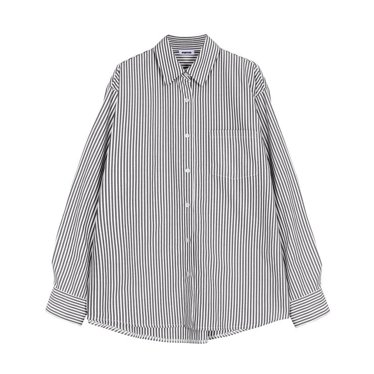 ブラック | キャンディストライプシャツ | PUNYUS 