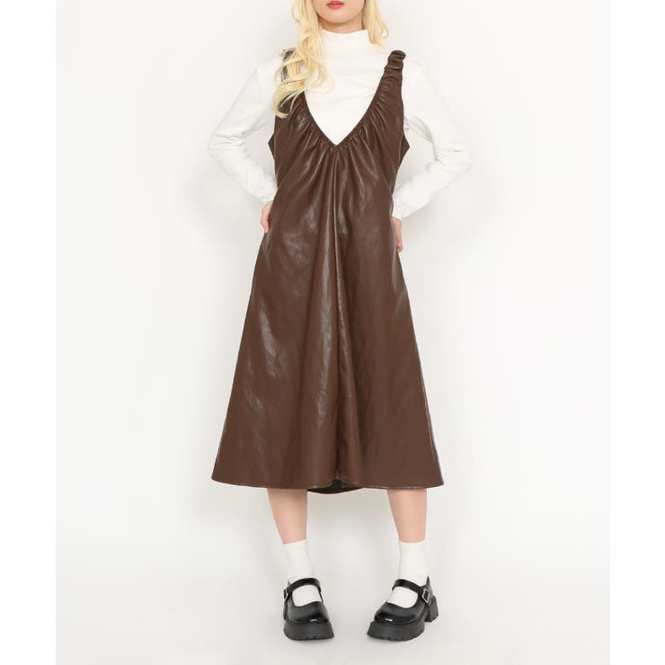 合皮2WAYワンピース | PUNYUS  | 詳細画像4 