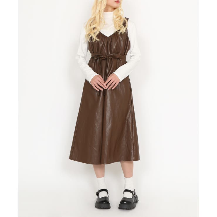 合皮2WAYワンピース | PUNYUS  | 詳細画像1 