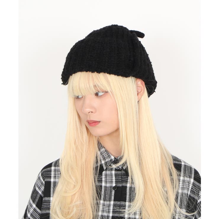 耳付きニットキャップ[品番：PNYW0004689]｜PUNYUS （プニュズ