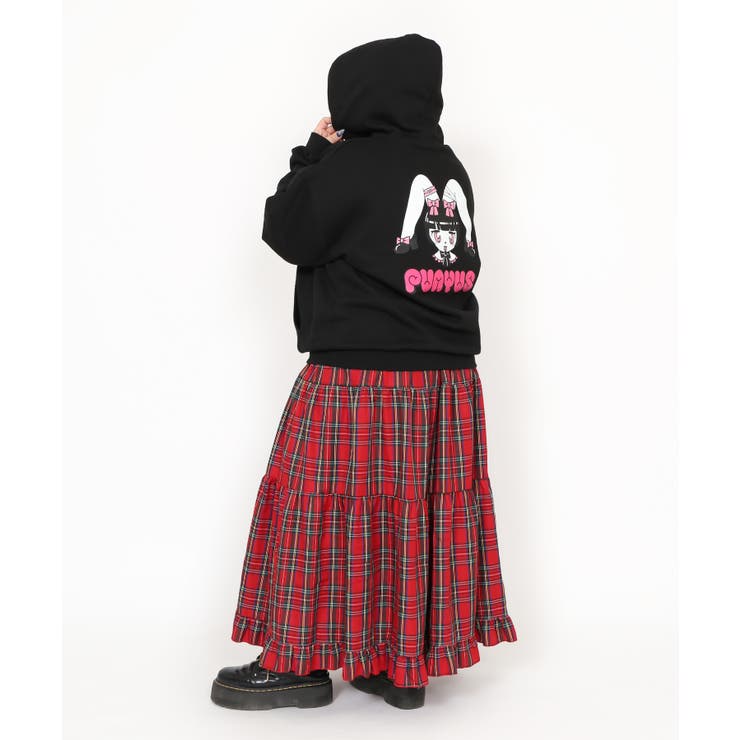 PUNYUS❤︎ZIPビッグパーカー❤︎ミモレスカート❤︎サイズ3❤︎新品❤︎ Rabbit girl裏起毛ビッグパーカー[品番：PNYW0004698]｜PUNYUS
