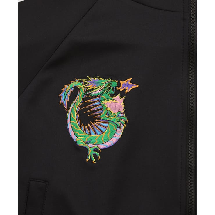 ドラゴン刺繍ショートジャージトップ ドラゴン刺繍ショートジャージトップ[品番：PNYW0004537