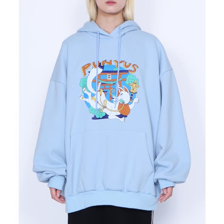 裏起毛稲荷ビッグパーカー[品番：PNYW0004529]｜PUNYUS （プニュズ