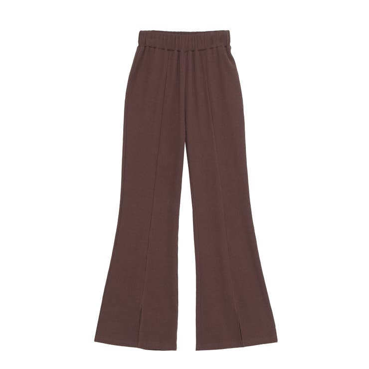 ブラウン | フロントスリットフレアパンツ | PUNYUS 