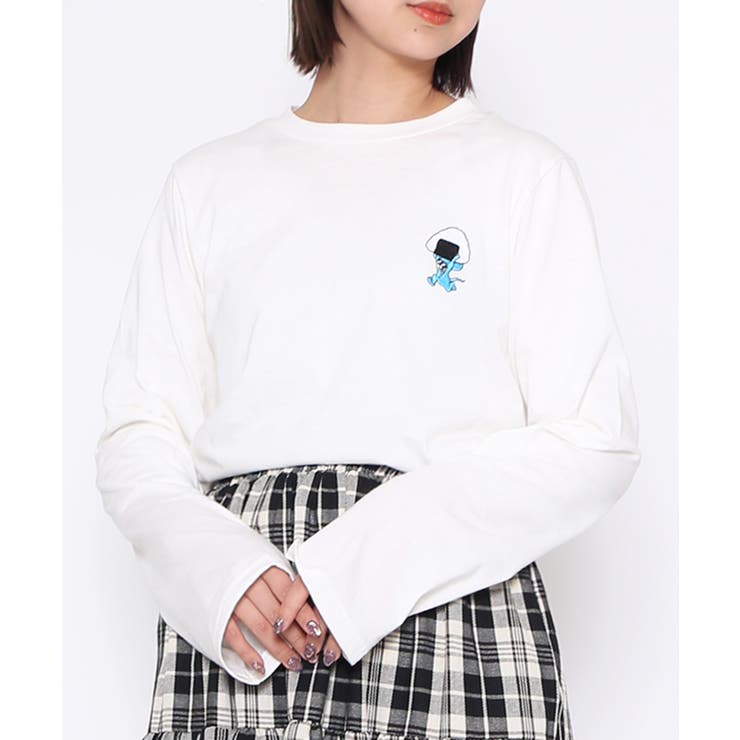 ろろん＠プロフ・説明文必読　1104535 グラフィックBIGTシャツ(M オフシロ): トップス｜Right-on