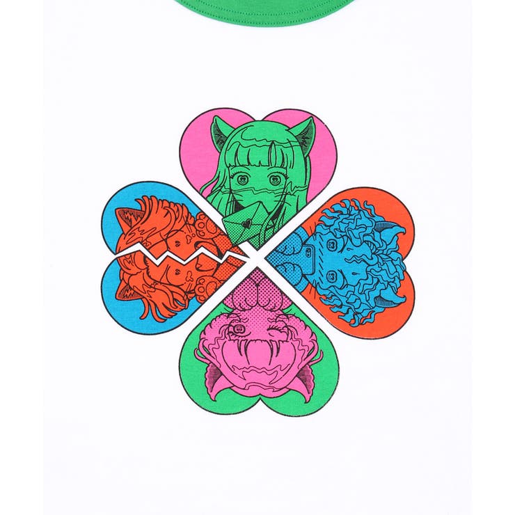 恋愛しようぜ若者ピチリンガーTシャツ | PUNYUS  | 詳細画像15 