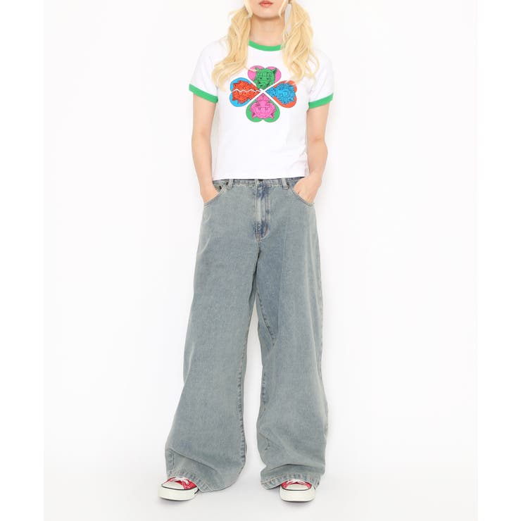 恋愛しようぜ若者ピチリンガーTシャツ | PUNYUS  | 詳細画像5 