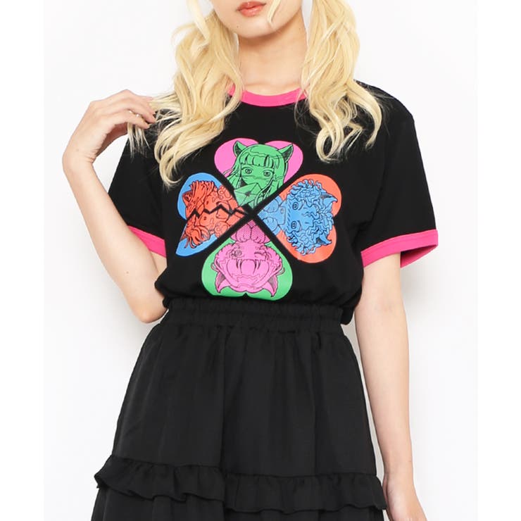 恋愛しようぜ若者ピチリンガーTシャツ | PUNYUS  | 詳細画像7 