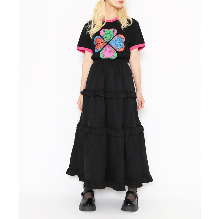 恋愛しようぜ若者ピチリンガーTシャツ | PUNYUS  | 詳細画像8 