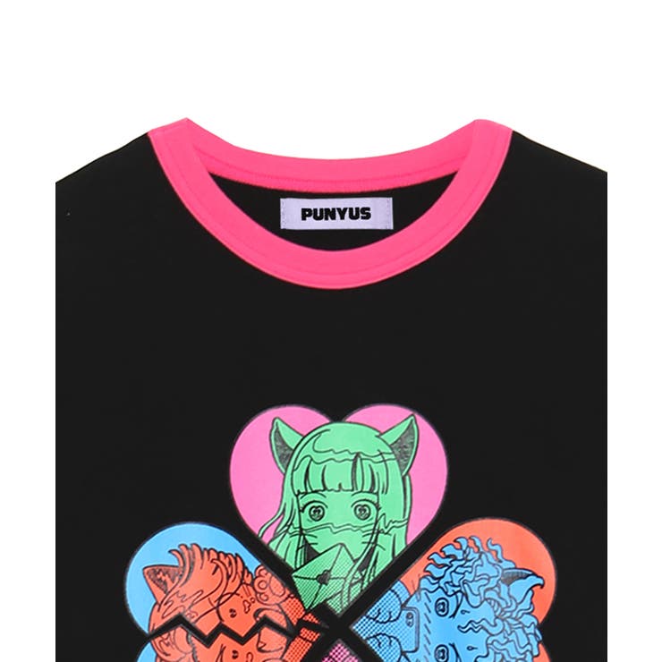 恋愛しようぜ若者ピチリンガーTシャツ | PUNYUS  | 詳細画像10 