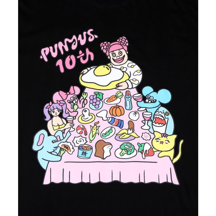 最前線の PUNYUS familyビッグTシャツ[品番：PNYW0004572]｜PUNYUS Tシャツ(半袖/袖なし)