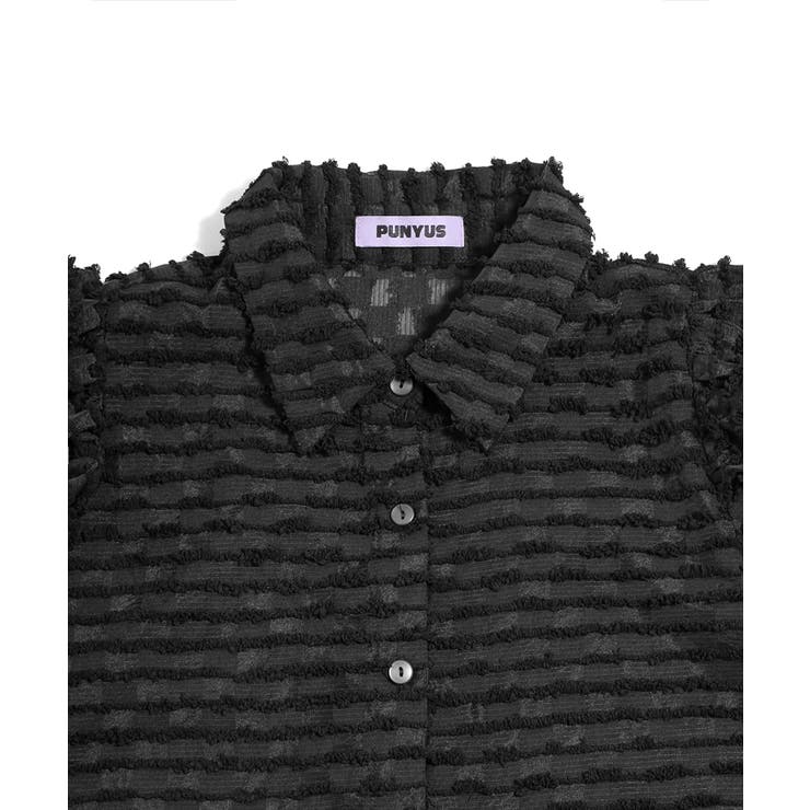 リボン付きシアー半袖ブラウス | PUNYUS  | 詳細画像12 