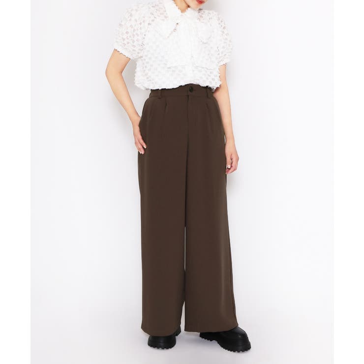 リボン付きシアー半袖ブラウス | PUNYUS  | 詳細画像9 