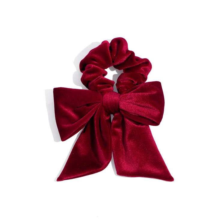 レッド | ベロアリボンシュシュ | PUNYUS 