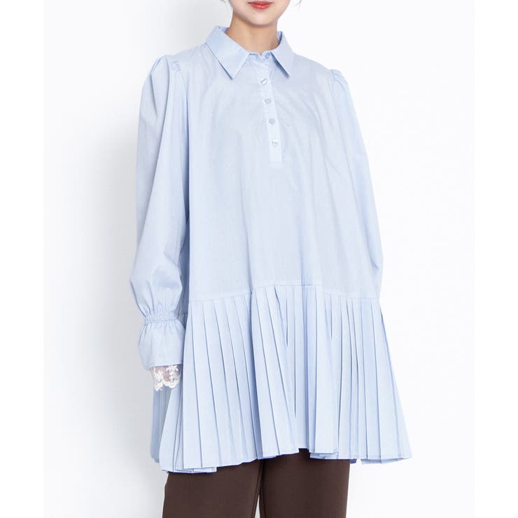 プリーツヘムシャツワンピース | PUNYUS  | 詳細画像1 