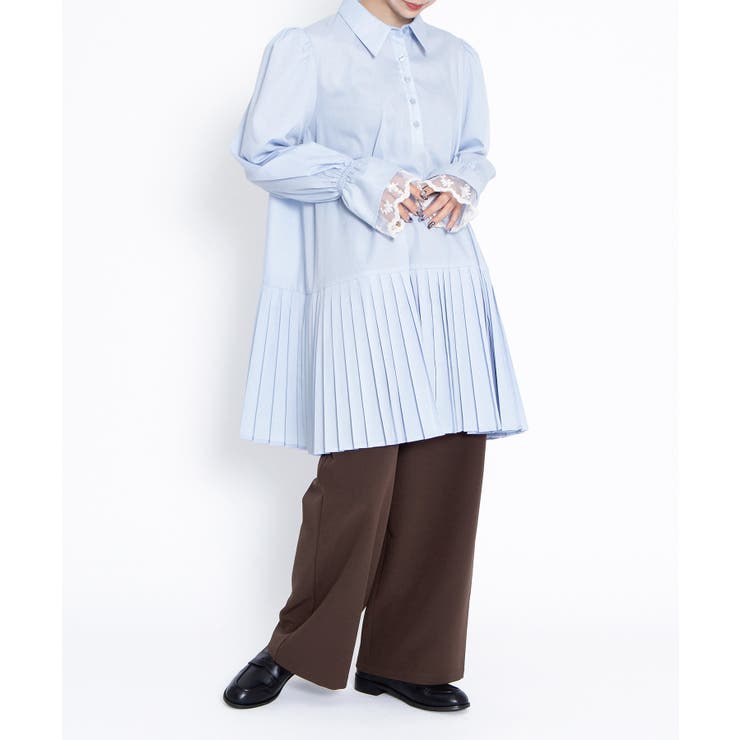 プリーツヘムシャツワンピース | PUNYUS  | 詳細画像4 