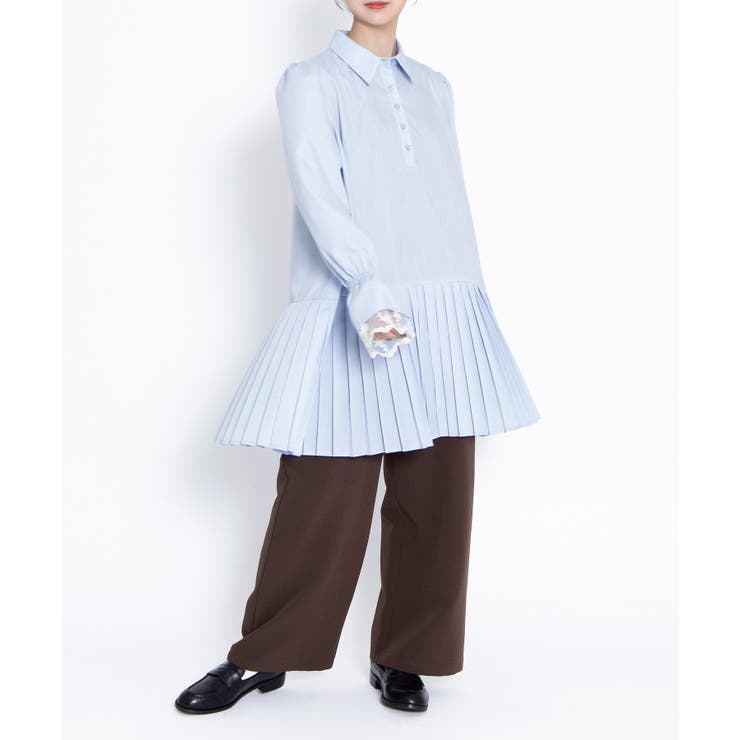 プリーツヘムシャツワンピース | PUNYUS  | 詳細画像3 