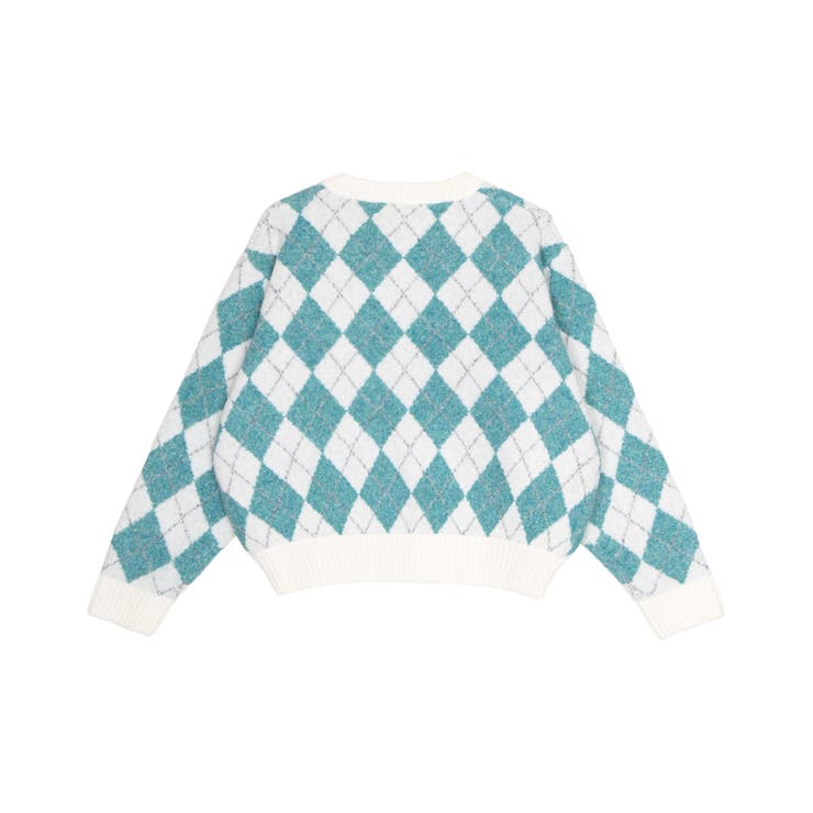 アーガイルＶネックニット | PUNYUS  | 詳細画像17 