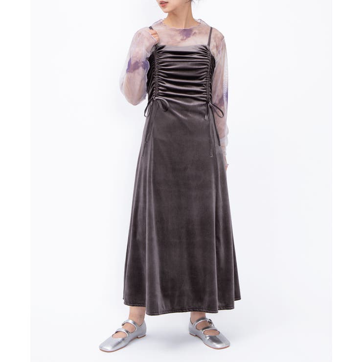 ドロストベロアキャミワンピース | PUNYUS  | 詳細画像3 