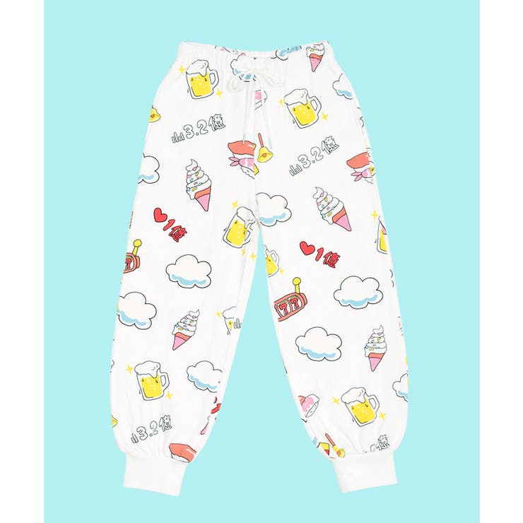 天国と地獄総柄スウェットパンツ[品番：PNYW0004696]｜PUNYUS