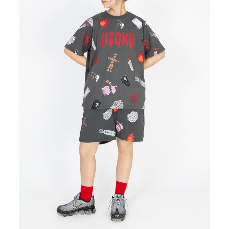 【新サイズ】天国と地獄総柄Tシャツ | PUNYUS  | 詳細画像7 