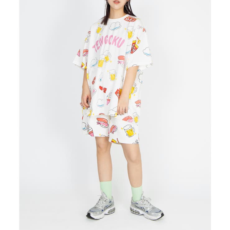 【新サイズ】天国と地獄総柄Tシャツ | PUNYUS  | 詳細画像10 
