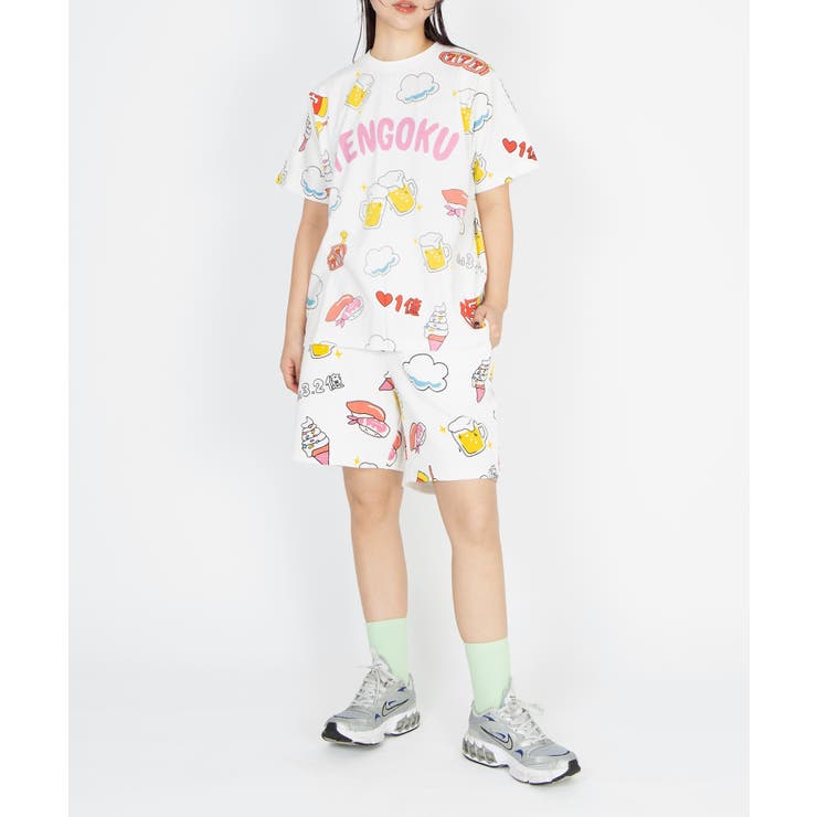 【新サイズ】天国と地獄総柄Tシャツ | PUNYUS  | 詳細画像2 