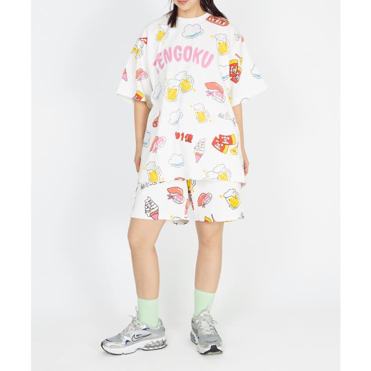 【新サイズ】天国と地獄総柄Tシャツ | PUNYUS  | 詳細画像9 