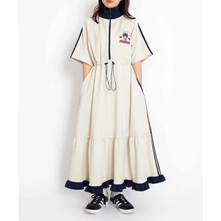 Rabbit girl半袖ジャージワンピース[品番：PNYW0004738]｜PUNYUS
