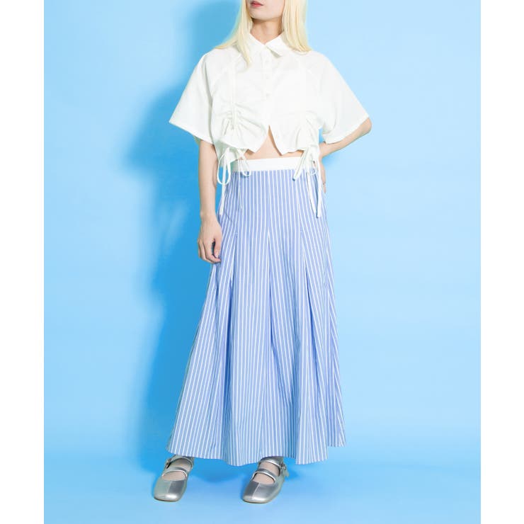 クロップド丈ドロストシャツ | PUNYUS  | 詳細画像14 