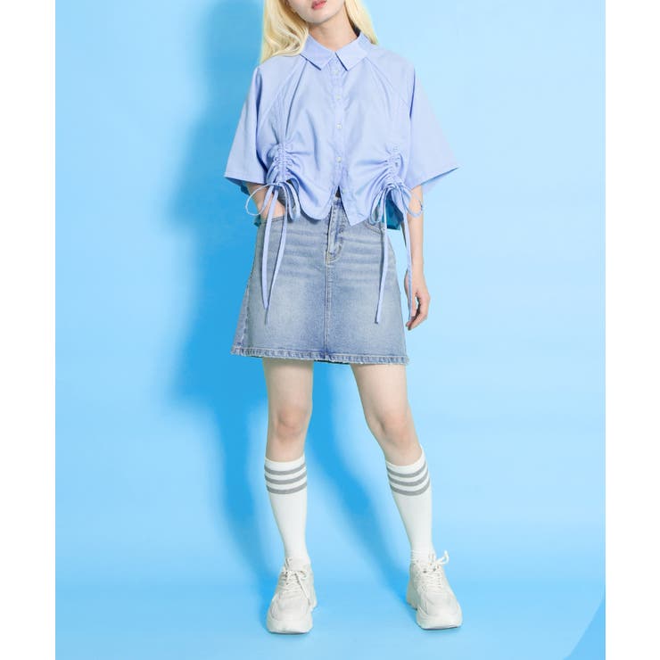 クロップド丈ドロストシャツ | PUNYUS  | 詳細画像12 