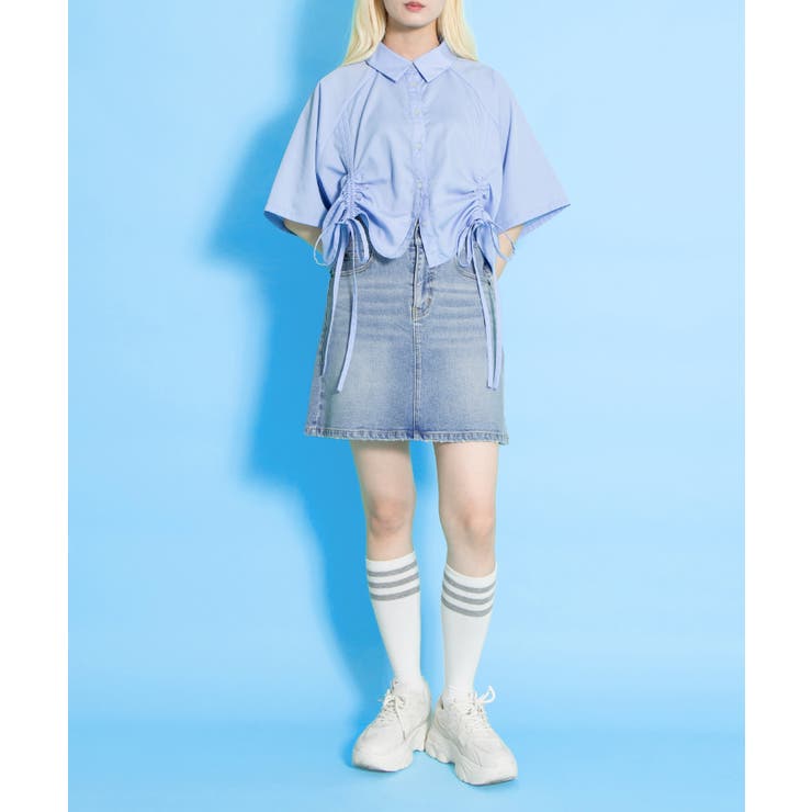 クロップド丈ドロストシャツ | PUNYUS  | 詳細画像13 