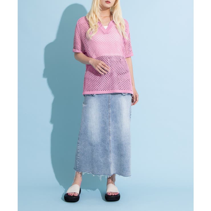 2ラインメッシュトップス | PUNYUS  | 詳細画像10 