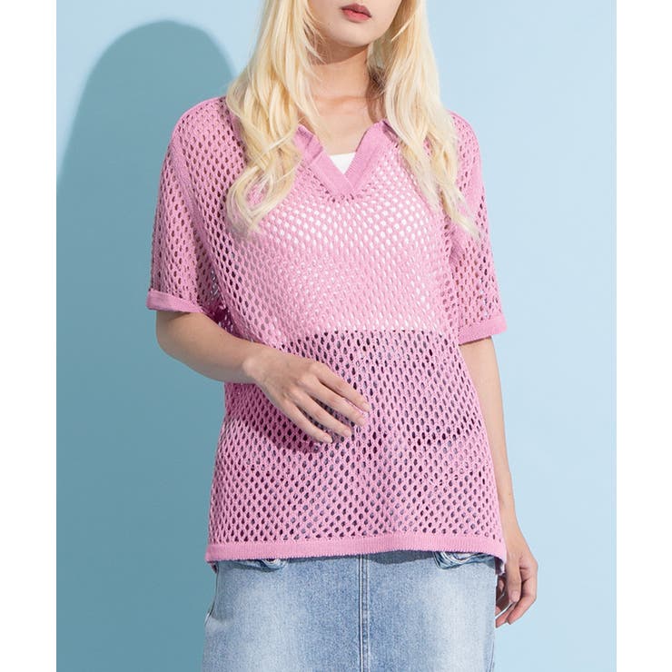 2ラインメッシュトップス | PUNYUS  | 詳細画像8 