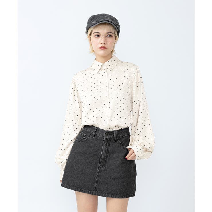 台形デニムミニスカート | PUNYUS  | 詳細画像3 