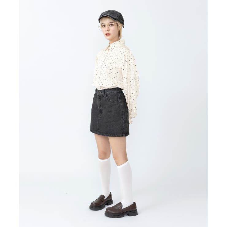 台形デニムミニスカート | PUNYUS  | 詳細画像4 