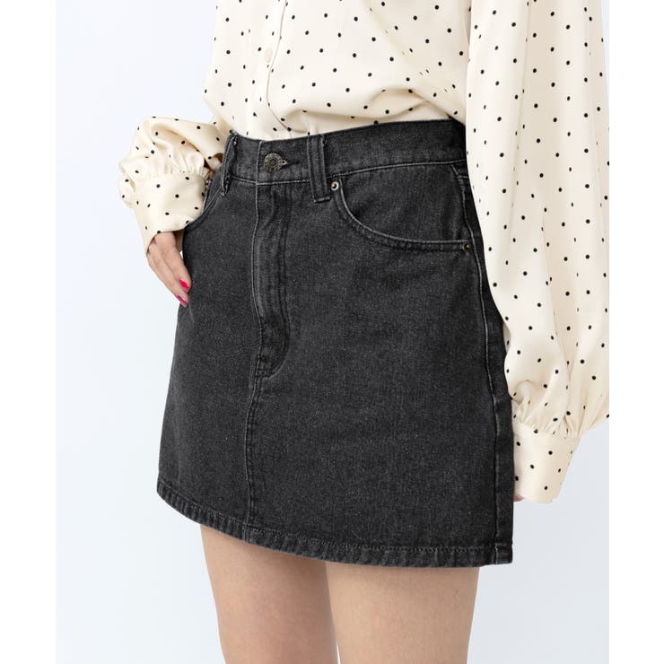 台形デニムミニスカート | PUNYUS  | 詳細画像1 
