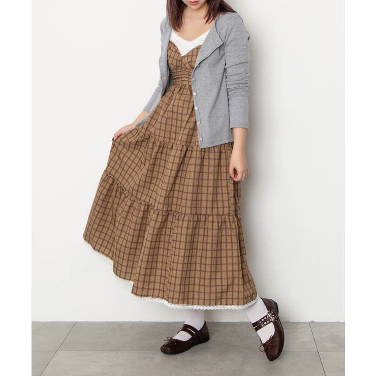 チェック柄キャミワンピース | PUNYUS  | 詳細画像4 