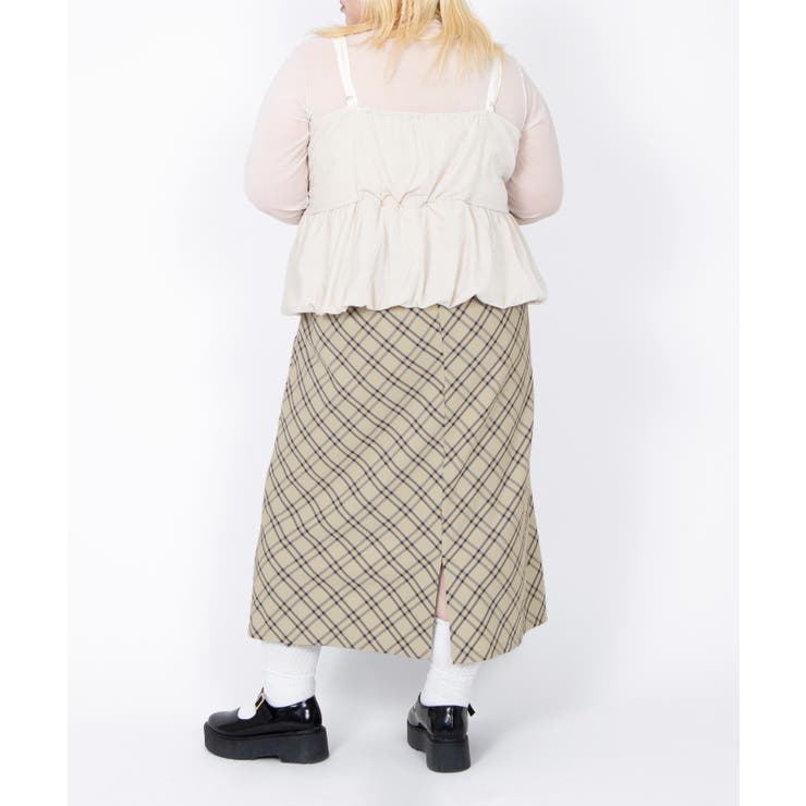 チェック柄ロングスカート | PUNYUS  | 詳細画像9 
