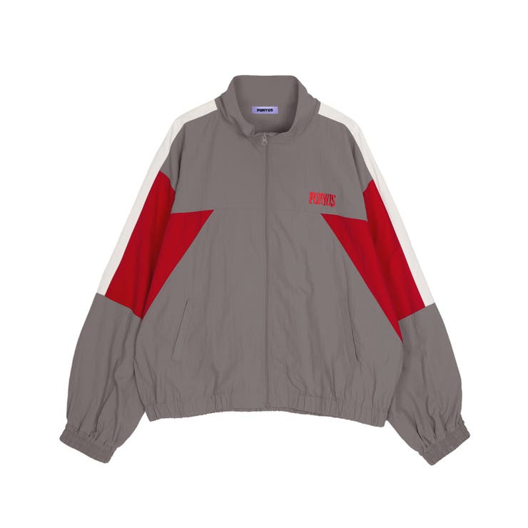 ライトグレー | 切り替えナイロンジャケット | PUNYUS 