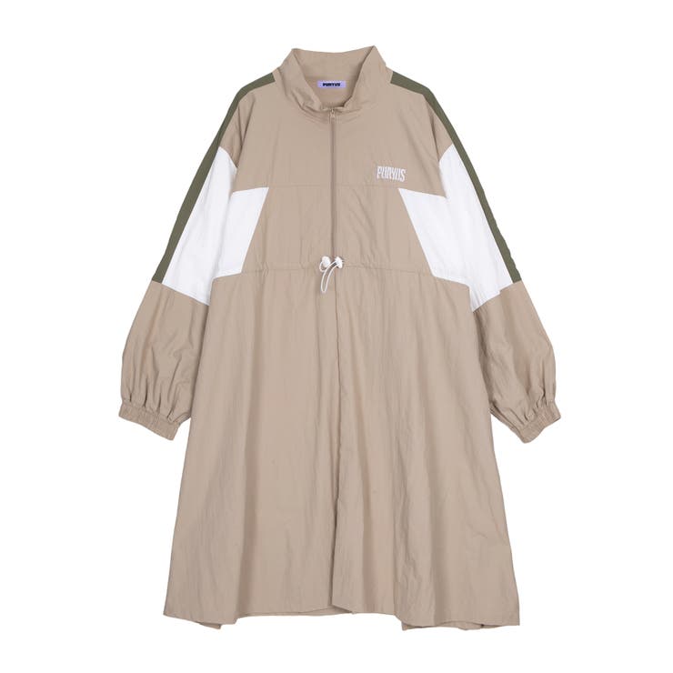 ベージュ | 切り替えナイロンワンピース | PUNYUS 