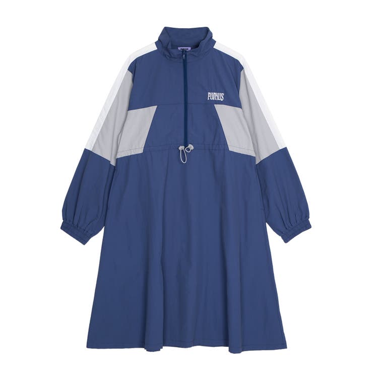 ブルー | 切り替えナイロンワンピース | PUNYUS 