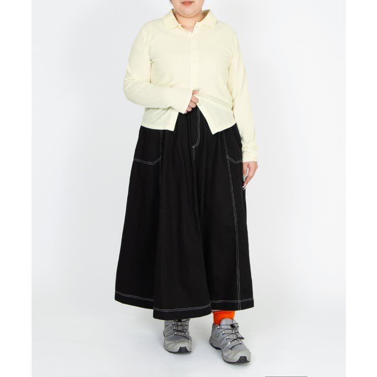 ステッチフレアロングスカート | PUNYUS  | 詳細画像15 