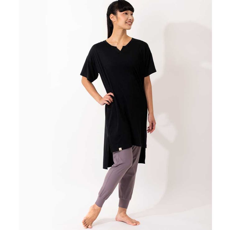 ブラック | ルーパ LOOPA キーネックワンピース | Puravida