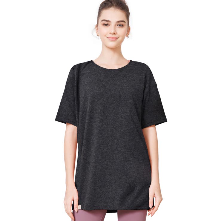 杢グレー | ルーパ ヨガウェア Tシャツ | Puravida