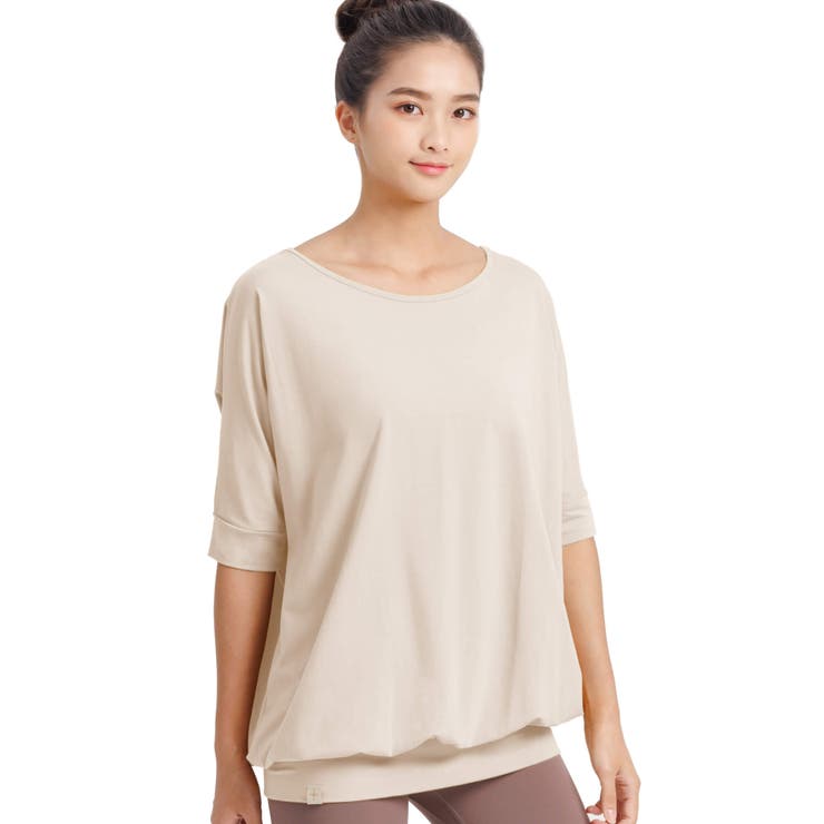 ベージュ | ヨガウェア トップス [Loopa] | Puravida