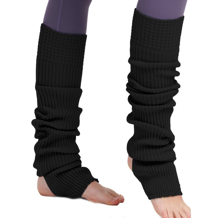 ブラック | Loopa リブニットレッグウォーマー トレンカ | Puravida