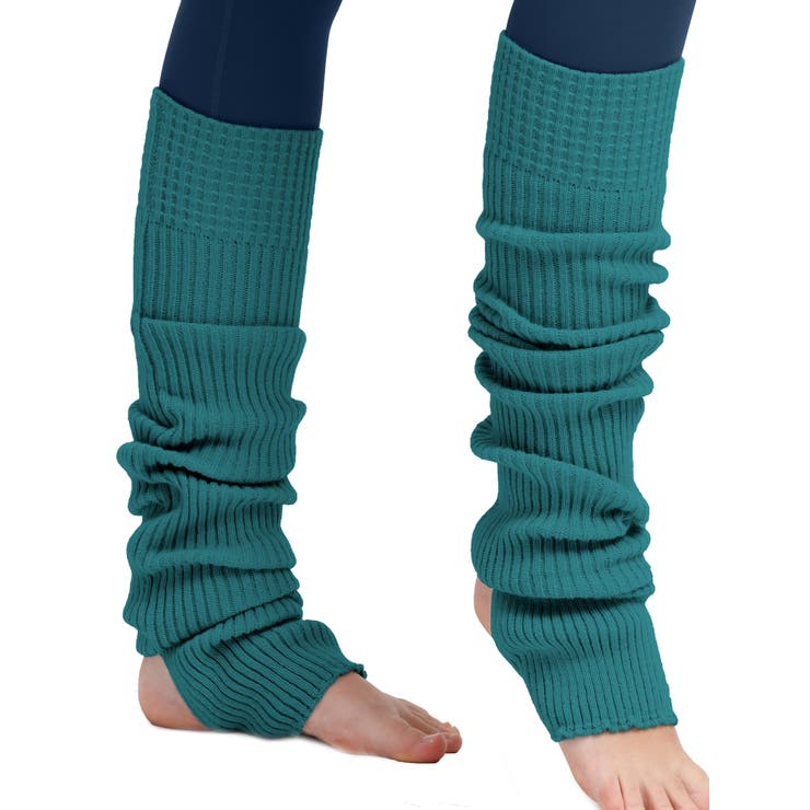 エメラルドグリーン | Loopa リブニットレッグウォーマー トレンカ | Puravida