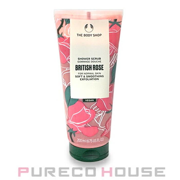 ザ・ボディショップ シャワー スクラブ ブリティッシュ ローズ 200ml | PURECO HOUSE | 詳細画像1 